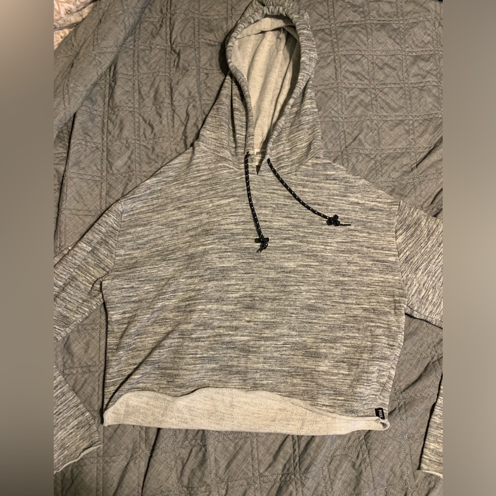Pink cropped hoodie